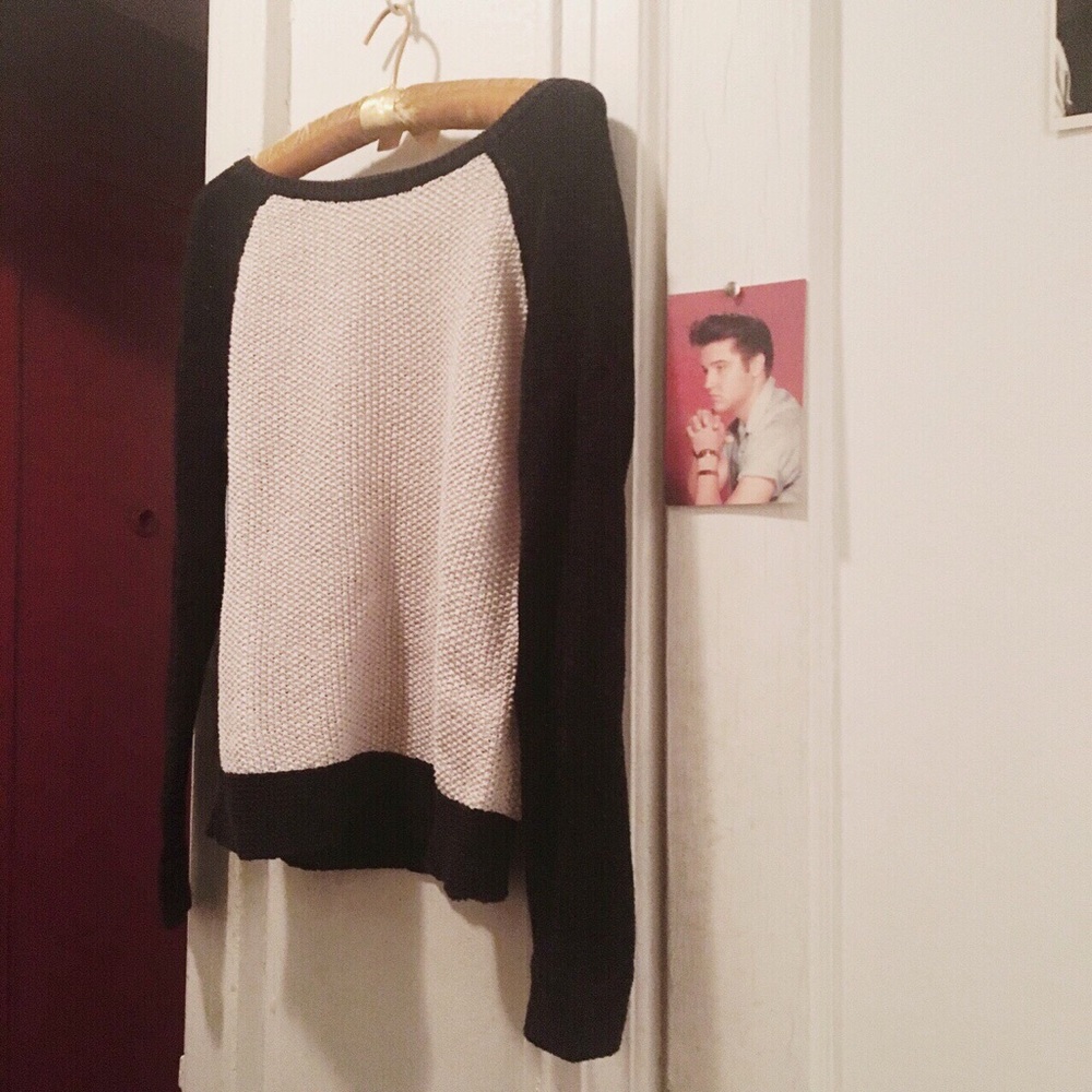 Ann Taylor LOFT Colorblock Textured Sweater